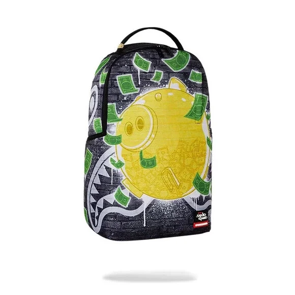 Sprayground Squid Game Piggy DLXR Backpack Unisex Multi Laptop Sleeve Bag GBS159